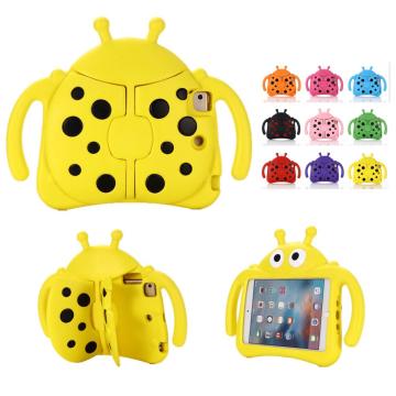 High Quality Shockproof EVA Case for iPad Mini 1/2/3/4/5 Funda, Cute 3D Cartoon Beetle Kids Safe Stand Tablet Cover Case