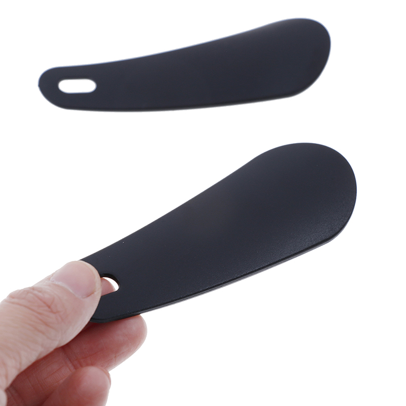 11cm 2Pcs Professional Black Plastic Shoe Horn Spoon Shoehorn Handle Shoehorn Shoe Lifter Tool