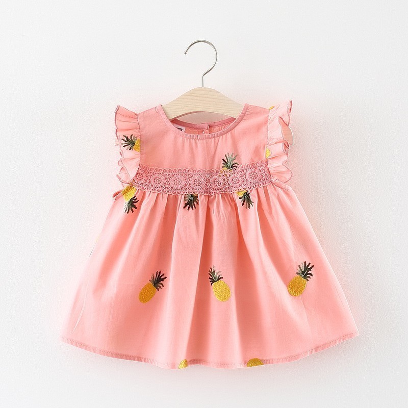 MESOLO New 2019 Cotton Children's Clothing Girls Girls Baby Dress Baby Clothes Dress Casual Fashion Cute Small Fresh