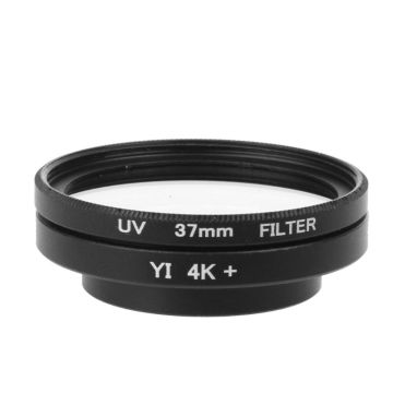 37mm UV Lens Filter + Lens Ring Adapter + Protective Cap for Xiaomi Yi Camera 10166