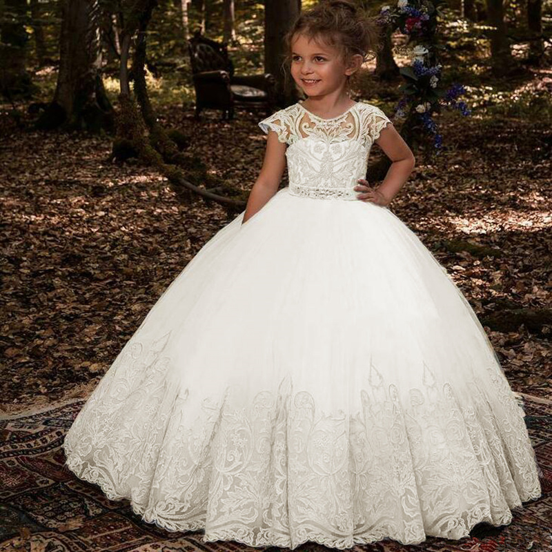 Flower Girls Dresses For Girls First Communion Dresses Communion Party Prom Princess Pageant