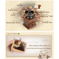 Coffee Bean Hand Grinder Retro Wooden Design Family Mini Coffee Manual Mill Maker Home Kitchen Handmade Mill Bean Machine