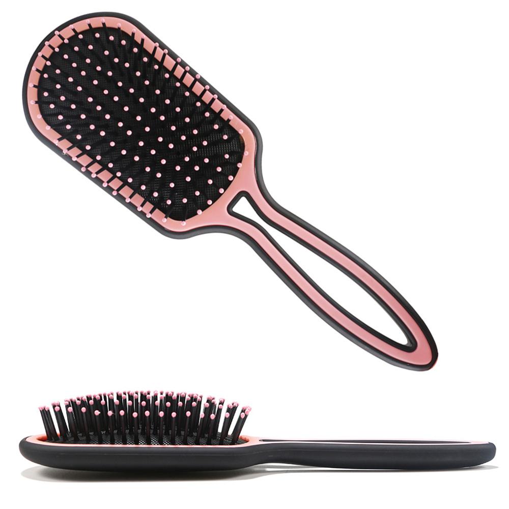 Women Men Hollow Out Handle Ball Tip Detangler Brush Air Cushion Anti Static Massage Scale Detangling Frizz Hair Comb