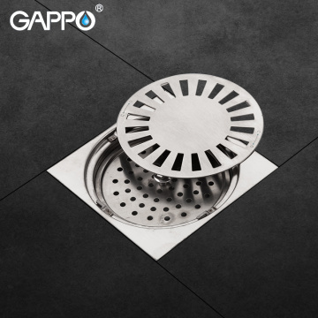 GAPPO Drains bathroom stopper stainless steel 15*15cm anti-odor shower drain strainer bathroom waste drains water drain