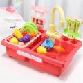 Mini Kids Kitchen Dishwash Toy Set Girls Boy Games Miniature Food Vegetables Fruit Cooking Educational Kitchen Toys For Children