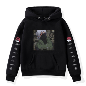 Naruto Printing New Fashion Long Sleeve Hoodies Streetwear Sweatshirts For Baby Boys Children Cartoon Hooded Pullovers Girls