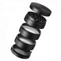 High Quality 55mm Zinc Metal Spice Tobacco Herb Grinder for Smoker As Smoking Accessory 5 Parts Crusher