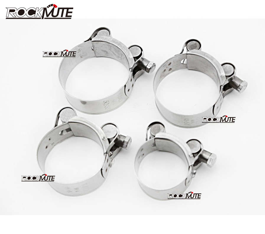 Motorcycle Stainless Steel Exhaust Pipe Clamp Banjo Clip 36-39mm/40-43mm/44-47mm/48-51mm/52-55mm/56-59mm/60-63mm/64-67mm/68-73mm