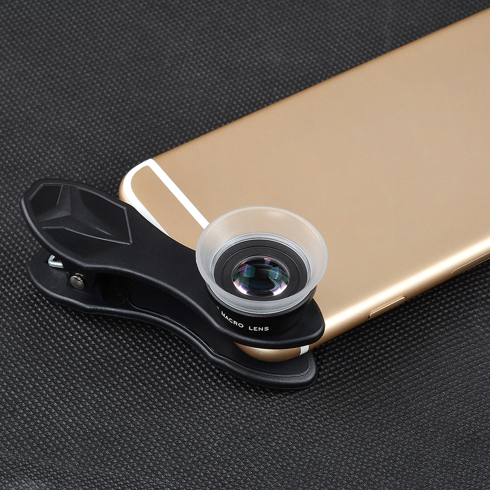 Universal 2 in 1 camera Lenses 12X Macro lens+24X Macro HD Clip Mobile Phone Lens For iPhone Samsung Xiaomi Phones Lens APL-24XM