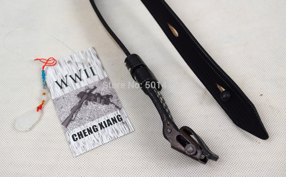 Replica Military WWII German MP38 MP40 SMG Leather Rifle Sling Black