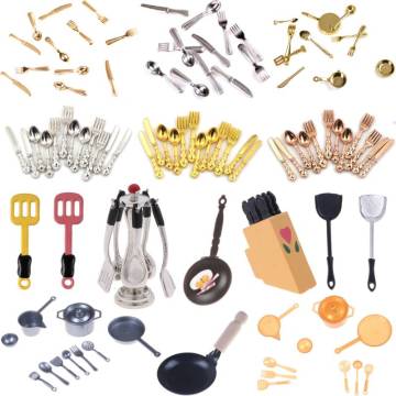 1:12 Dollhouse Miniatures Tableware Cutlery Knife Fork Spoon Cake Knife Chopping Block Kitchen Food Furniture Toys