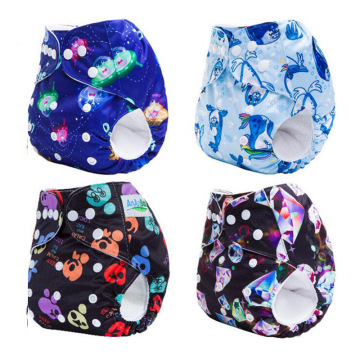 Pocket Cloth Diaper Reusable Nappies One Size Unisex Baby Care Pants Washable Baby Diapers No Inserts Cute Baby Shower Gifts