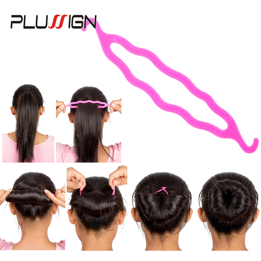 Fashion Ponytail Creator Plastic Loop Styling Tools Topsy Tail Hair Bun Maker Clip Hairstyles Styling Braid Accessories 4Pcs