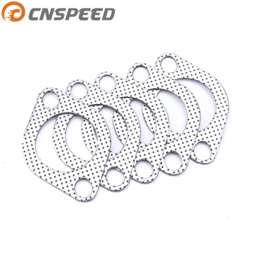 CNSPEED 2.25 inch 56mm Aluminum Car EngineDownpipe Flange Universal Exhaust Pipe Gasket with two holes 5pcs/LotYC101291
