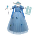 2020 Halloween Costume for Girls Children Clothing Princess Dress Girl Birthday Cosplay Clothes Belle Dress Send Crown New Year