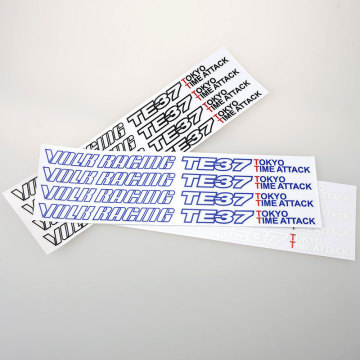ETIE Volk Racing TE37 Car Sticker For Wheel Rim Auto Racing Car Styling Decals Custom Car Wrap Printed Vinyl Car Accessories