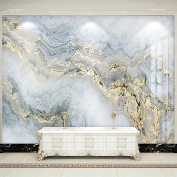 Photo Wallpaper Modern Light Luxury Gilt Marble Murals Living Room TV Sofa Abstract Art Wall Papers For Wall 3 D Papel De Parede