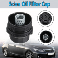 Car Oil Filter Cap Housing Cap New Universal For Toyota For Lexus Black Scion Assembly Oil Filter In Car Tank Cover 15620-3701