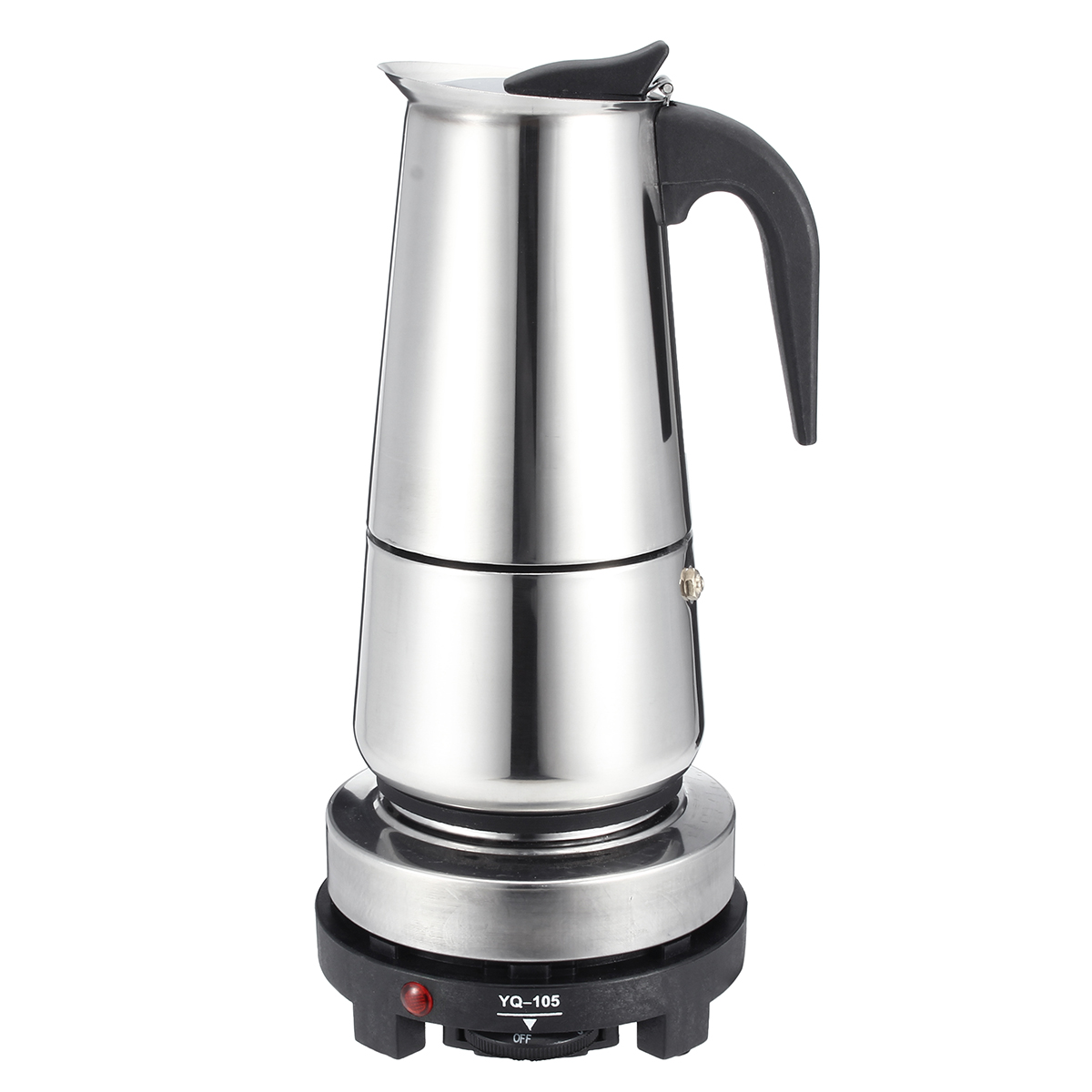200/450ml Stainless Steel Coffee Pot Mocha Espresso Latte Percolator Coffee Maker with Electric stove Filter Drink Cafetiere