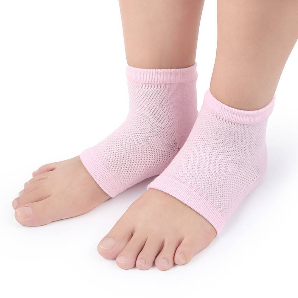 2Pcs Silicone Moisturizing Gel Heel Socks Cracked Foot Skin Care Protectors Kit Set Professional Nursing Health Care Foot