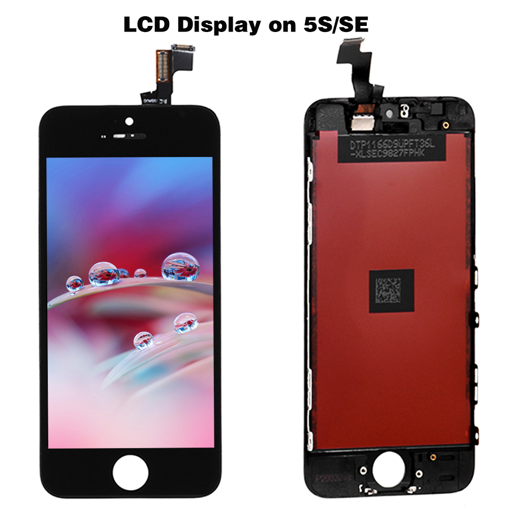 IPhone5 5c 5s 6 6s 7 8 Plus AAA+LCD Display Touch Screen Cell Phone Accessories+Tempered Glass+Tool Kit+Protective Case