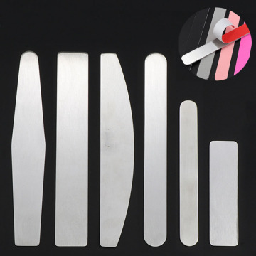 Double Sided Buffers Pedicure Manicure Buffing Stainless Steel Scraps For Disposable Sandpaper Nail File Pads Nail Art Tool