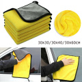 Car Washing Towel Window Dish Cleaning Cloth Detailing Drying Hemming Care Automobiles Motorcycles Absorbent Rag