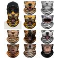 3D Animal Pattern Motorcycle Mask Multi-Function Turban Bib Face Mask Riding Headdress Balaclava Halloween Party
