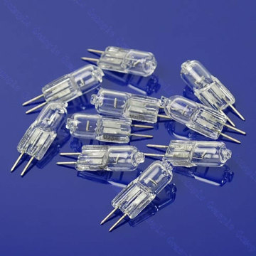 10Pcs/lot Halogen Light Bulb 20W 20 Watt 12V G4 Base JC Type