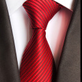 New Striped Silk Tie 8cm Luxury Paisley Necktie Red Bule Purple Neck Tie For Men Formal Business Wedding Party Ties