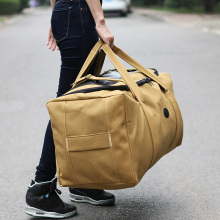 Large Capacity Travel Bags Men High Quality Canvas Handbag Carry on Luggage Bag Black Khaki Weekend Bag Trip Duffle Tote XA348F