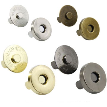 50pcs/Lot Practical Bags Magnetic Buttons Metal Snap Fasteners Handcraft Garment Magnet Buttons DIY Accessories 14/18mm