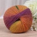 1Ball 50g Hand-woven Rainbow Colorful Crochet Cashmere Wool Blend Yarn Knitting