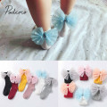 2019 Baby Socks 1-8Y Toddler Kids Baby Girl Child Kid Ankle High Lace Frilly Cotton Big Bow Princess Tutu Socks Wedding Wear