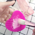 1Pc Rose Red Heart Shape Washing Pad Brush Scrubber Silica Gel Cleaning Board Mat Makeup Brushes Light Wash Cosmetic Remove Tool