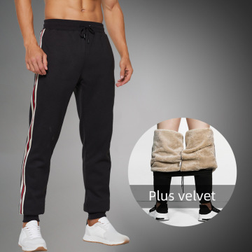 2020 Men's Winter Pants Sweatpants Warm Thick Cotton Trousers for Men Fleece Male Long Outdoors Pants Men Casual Joggers