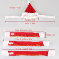 2Pcs/Set Fashion Lovely Pet Cat Dog Santa Hat + Scarf Christmas Xmas Red Holiday Costume Apparel Pet Accessories Cats Dogs Gift