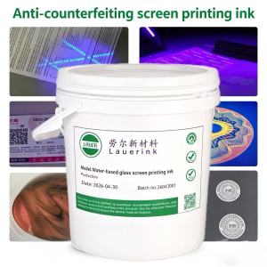 Water-based anti-counterfeiting screen printing ink