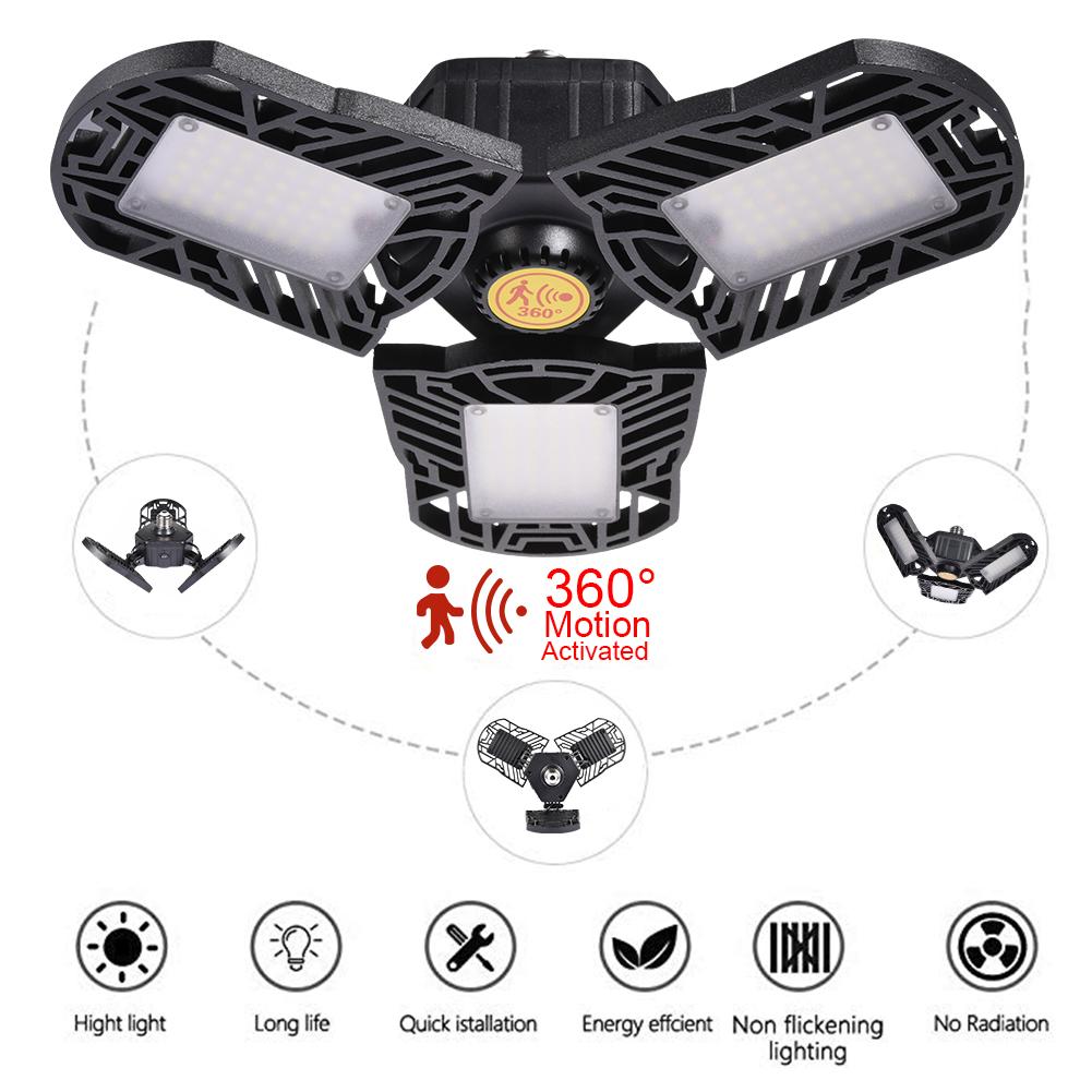 Super Bright E27 60W/100W UFO LED High Bay Light Garage Lamp AC 85-265V Waterproof IP65 Industrial Lighting 6000LM For Warehouse