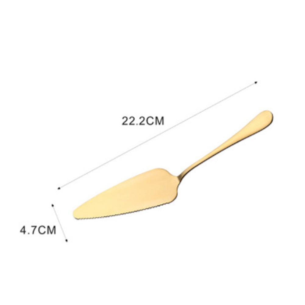 LanLan Colorful Stainless Steel Serrated Edge Cake Server Blade Cutter Pie Pizza Shovel Cake Spatula Baking Tool