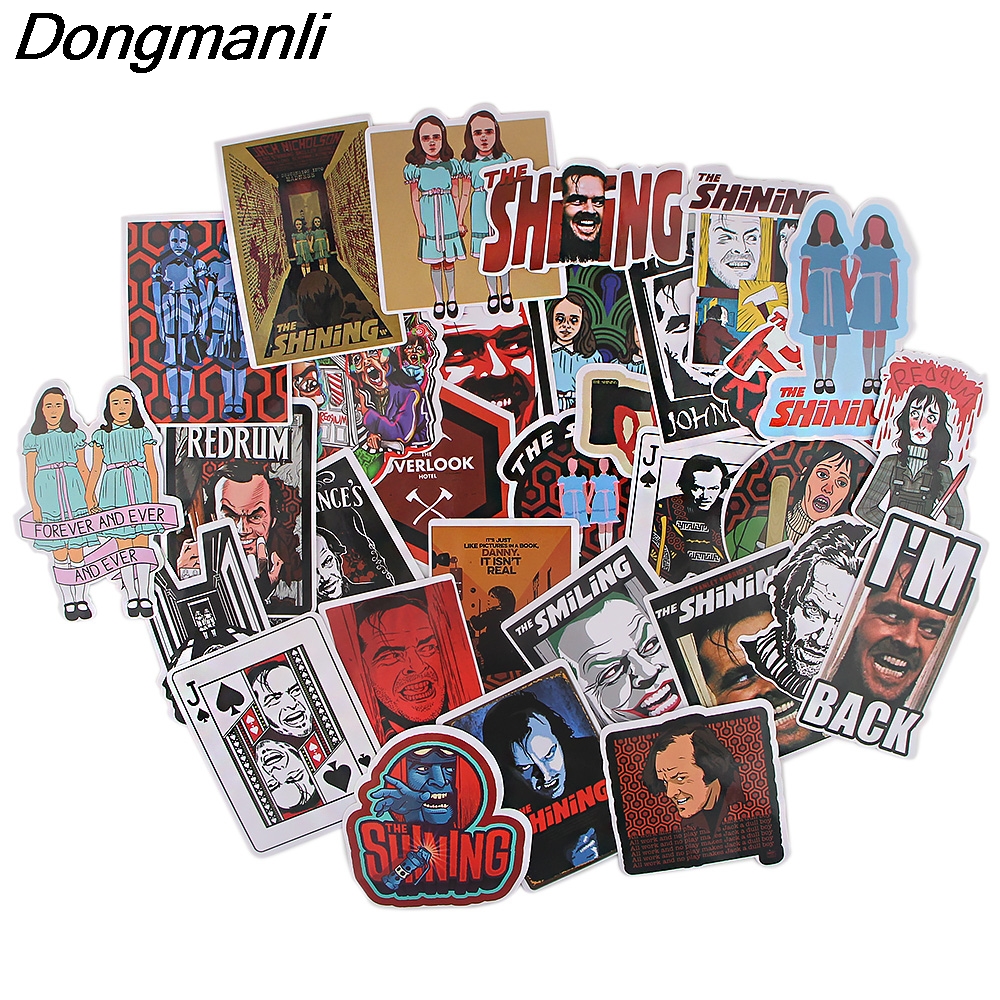 BG159 Dongmanli 32pcs/set Classic horror movie characters sticker for motorcycle Laptop car Fridge suitcase Halloween sticker