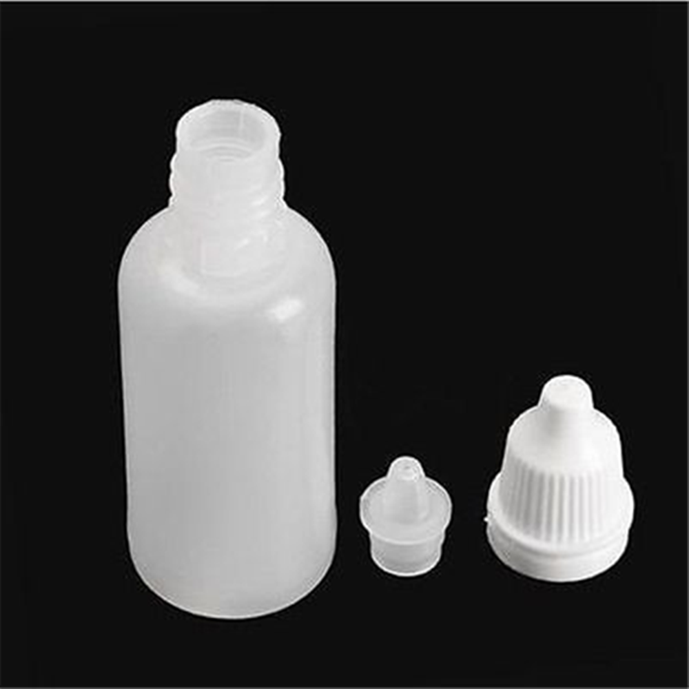 50pcs 10ml LDPE Plastic Empty Squeeze Eye Juice Liquid Dropper Bottles with 50 bottles of 10 funnels