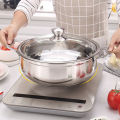 Hot Pot Pot Stainless Steel Thickening Deep Soup Pot Gas Cooker Universal Household Cookware Set Hotpot Instant Pot Kitchen Pots