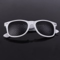 Hole Glasses Exercise Eyewear Eyesight Improvement Vision Glasses Training Black+White New