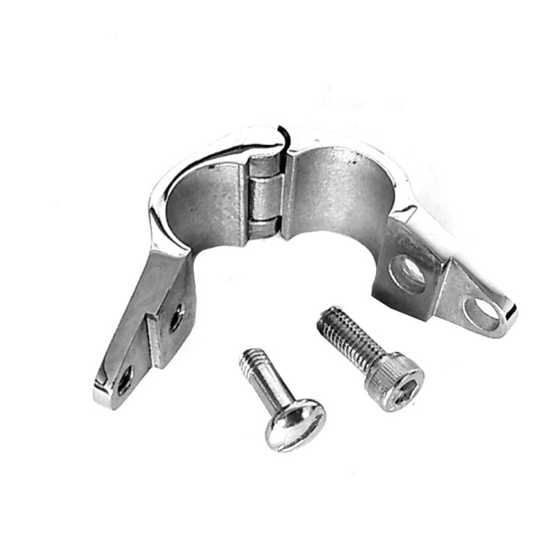 20/22/25/30/32mm 316 Stainless Steel Fitting Boat Top Hinged With 2 Screws Jaw Slide Easy Install Marine Hardware Accessories