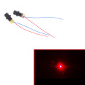 2Pcs Black Red Plastic Laser Head Module Laser Diode Laser Dot P0.05 4.5V 12mm