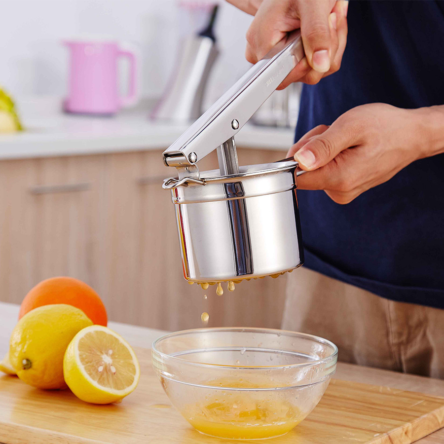 Stainless steel mashed potato making machine Kitchen vegetable juicer Lemon orange juicer,Manual fruit juicer