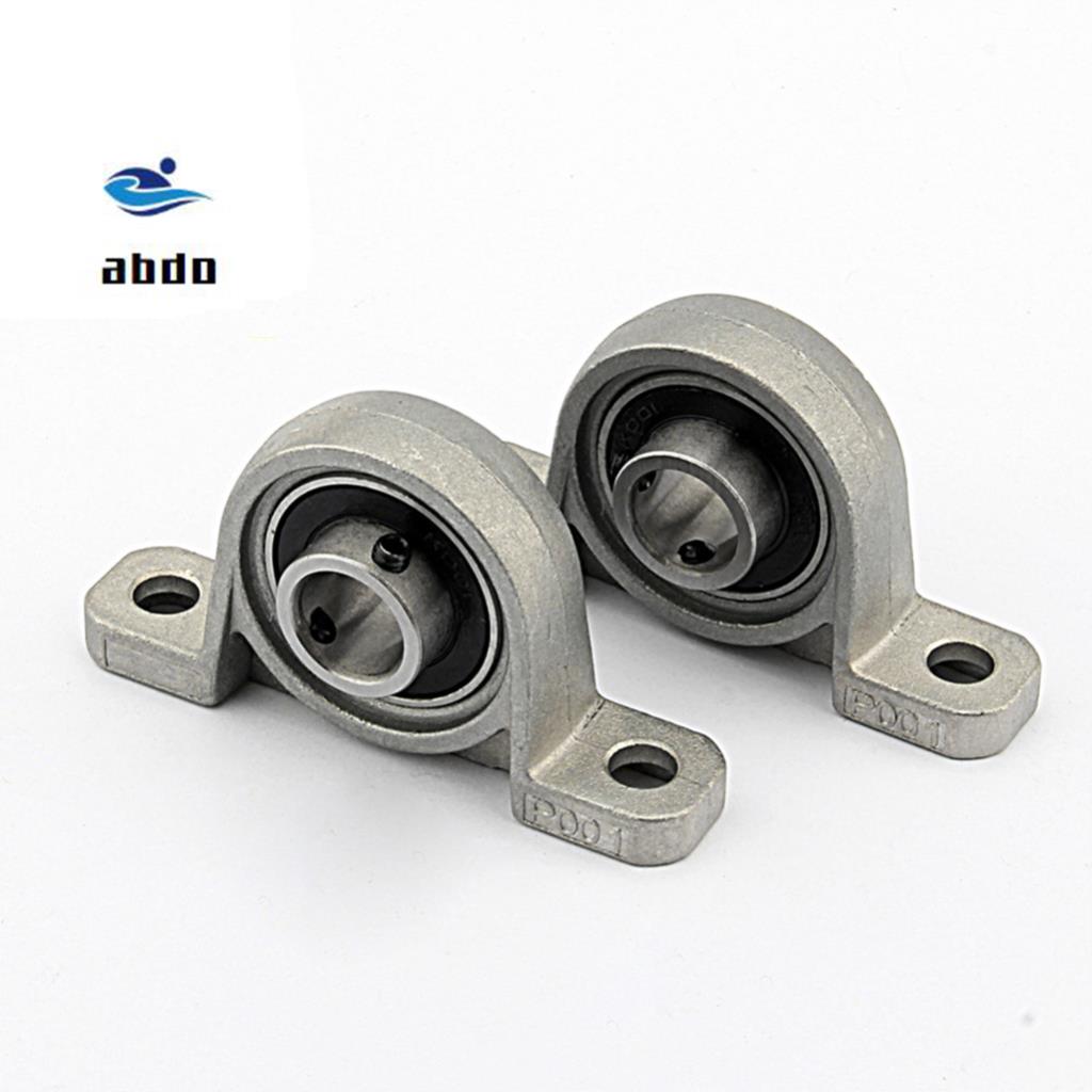 High quality 2pcs 15mm caliber Zinc Alloy mounted bearings KP002 UCP002 P002 insert bearing pillow block bearing housing