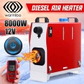 All in One 8KW 12V Car Heater Tool Diesel Air Parking Heater Single Hole LCD Monitor New RC Warmer For Car Truck Bus Boat RV