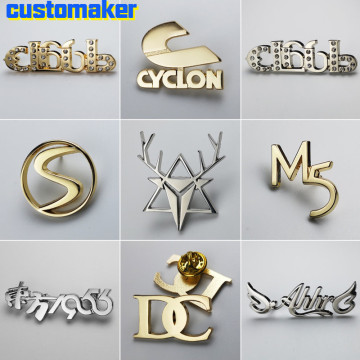 20pcs customized logo enterprise brooch diy badge metal production Metal badges special-shaped badges school badge